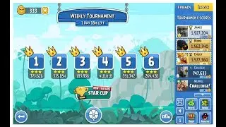 Angry Birds Friends 2017 Weekly Tournament 271c Levels 1-6 on July 31st, 2017 1,927,204pts