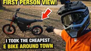 I TOOK THE CHEAPEST E BIKE AROUND TOWN!