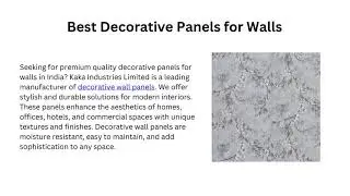 Best WPC Decking Manufacturer in India