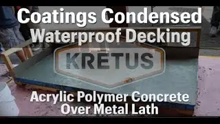 Waterproof Decking Acrylic Polymer Concrete Base coat over Metal Lath