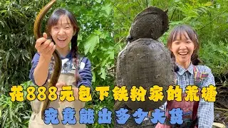 幺妹花888元包下铁粉家的荒塘，究竟能出多少大货？