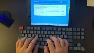 Keychron K1 Red Switch Typing Test