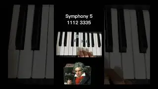 Everyone heard this classic music 5 Symphony Bethoven on piano 🎹 tutorial