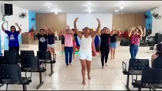 Eu nunca fui forte Canção e Louvor- coreografia das filhas do leão 🦁 🤍 