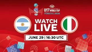 Group Phase | Argentina v Italy | Full Basketball Game | FIBA U17 Basketball World Cup 2024