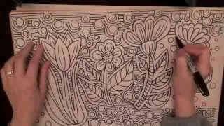 Doodle Flowers (Quality Sound, lots of tingles, Drawing, Crinkling, Cutting, Rubbing Sounds)