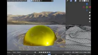 BLENDER, TUTORIAL how to make WAVES in WATER for BEGINNERS