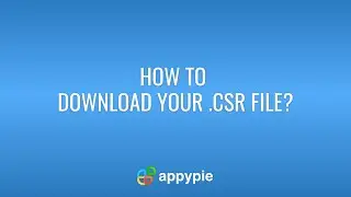 How to download .CSR file?