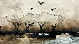Watercolor painting, for my journals.Full tutorial on my second YouTube channel: Annelis Palette.