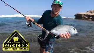 Greenspot trevally fishing Part 1 at Inhaca island Mozambique | CATCH COOK