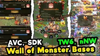 🔥 TW6, nNW Vs AVC, SDK 🔥Wall of Monster Bases 😱 Mars, Mike, RYU, Basha ::: Last Shelter Survival