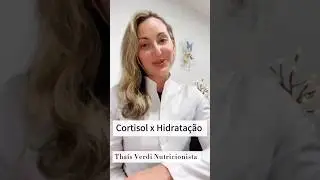 Cortisol! Voc&ecirc; sabia que pode aumentar em 55% na falar&aacute; de ingest&atilde;o de &aacute;gua! Vamos entender melhor!!
