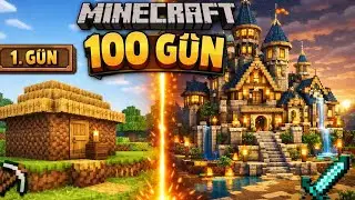 Minecraft Bedrock 100 gün ölmeden Oyunu Bitirdim