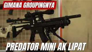 Tes Grouping Mimis Lokal : Senapan PCP PREDATOR MINI OD 38 POPOR AK LIPAT Terbaru