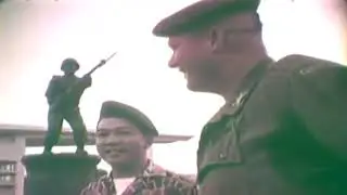 1965 American Ranger Advisor Of MACV (Team 40) Vietnamese Ranger Training Center, 16mm vintage film