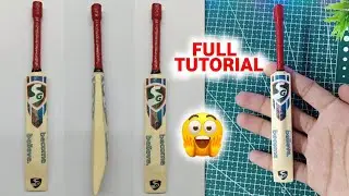 Mini Realistic Cricket Bat Making|@romitartandcraft