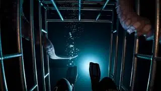 POV Diver Films Giant Octopus Wrapping Around Shark Cage in the Abyss