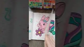 Glitter Bunny ✨🐰 #glitter #sparkle #coloringpage #fypage #bunny