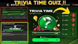 HOW TO GET EXTRA TRIVIA TIME NEW QUIZ ANSWERS GEMS REWARD PACK GIFT PACKAGE IN EA FC FIFA MOBILE 25