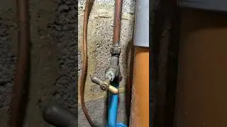 How to fix a leaking pipe on  mains stop tap! #asmr #howto #diy #tools #plumbing #shorts #subscribe