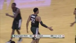 Cassius Winston to Miles Bridges Slam Dunk vs. Indiana