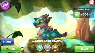 Hatched Magnus Horn Dragon | Dragon Mania Legends