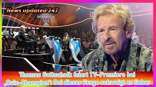 Thomas Gottschalk celebrates his TV premiere on 