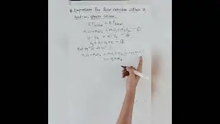 Expression for final velocity after a head-on, elastic collision