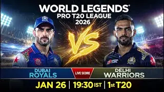 🔴 Dubai Royals vs Delhi Warriors Live Score | Today Match Live Score | ScorePulse Cricket