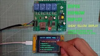 DIY Smart Relay Controller with ESP-NOW + LVGL UI (ESP32 + ESP12F)