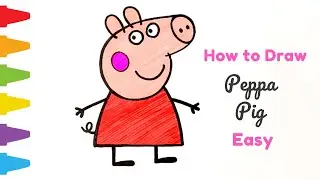 How to Draw Peppa Pig | Peppa Pig Easy Drawing For Kids