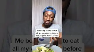 Me being forced to eat my vegetables as a kid be like #comedy #relatable