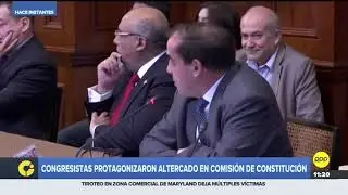 Salgado y Lescano protagonizaron altercado en la Comisión de Constitución por críticas al Congreso