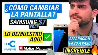 ☑ Como cambiar el GLASS en FRIO ❄ del SAMSUNG S7 EDGE (Refurbish completo, NITROGENO)🥇