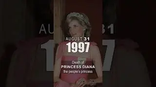 August 31, 1997 &ndash; Death of Diana, Princess of Wales