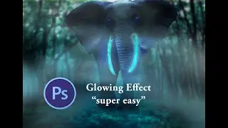 MIghty Elephant with Glowing Tusk - Glowing Effect on PS