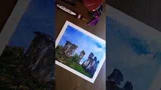 acrylic painting #pelukis #acrylicpainting #art #painting #lukisan #belajarlukis #senilukis