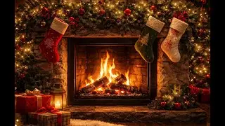 10 Hours Christmas Fireplace 🎄🔥 Cozy Holiday Fire for Relaxation & Sleep