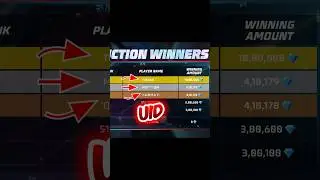 Auction Event 1,2,3 Player's Uid 😱 #shorts