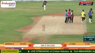 RockFort Tigers vs Madras Ghillies CC | Warm-Up Clash | Indusion Sports Academy 2025