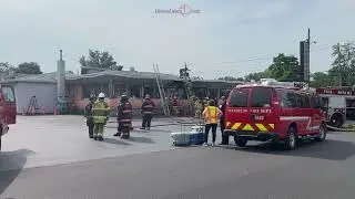 Fire at Connie's Diner in Waterloo NY .::. FL1 News 7/29/24