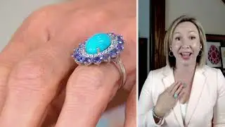 Affinity Gems Sleeping Beauty Turquoise & Exotic Stone Ring, Sterling on QVC
