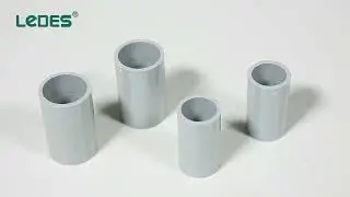 Ledes PVC Electrical Conduit Fitting Coupling Liquid Tight Rigid Conduit Coupler PVC Pipe Connector