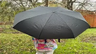Honest Review Large Inverted Umbrella with CShaped Handle
