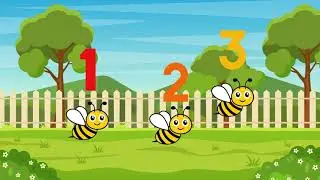 5 Little Bees | Counting | Learning Videos for Kids | Smarty Bugs
