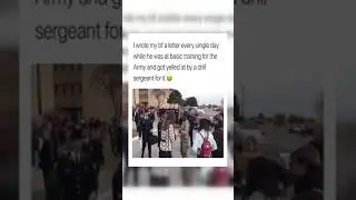 Sergeant yells at basic trainees girlfriend for writing letters  #funny #viral#military