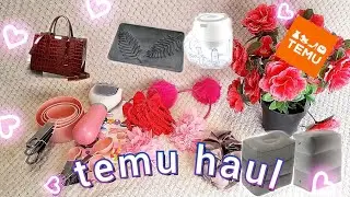 ASMR HUGE TEMU HAUL 💕 | hair accessories, random stuffs
