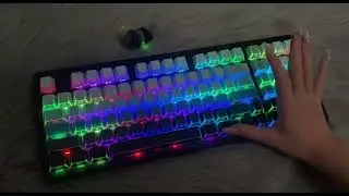 Deep sea keycaps,glow in blue light!!😎🪼 #keyboard #fyp #zornher #zh980 #foryou #pc #pcgame #pcgamer 