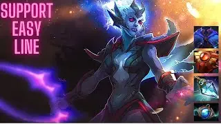 Vengeful Spirit Support Easy line Венга саппорт победил в проигранной игре с тимой Агентов Гейба