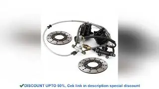 Foot brake Rear Hydraulic Double Disc Brake Caliper System With Oil Cup For 150cc 200cc 250cc ATV